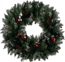 Decoratieve besneeuwde kerstkrans van Ruhhy