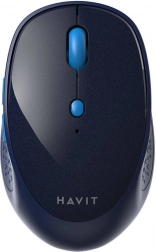 Draadloze ergonomische muis HAVIT, blauw