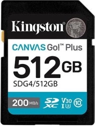 SD-kaart 512 GB Kingston Canvas Go Plus 200/160 MB/s C10 U3 V30