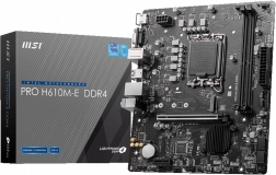 Moederbord PRO H610M-E LGA1700 DDR4 HDMI M.2 mATX