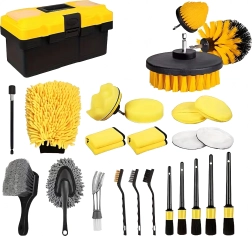 XXL 27-in-1 autodetailing set voor reinigen met opbergkast