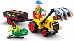 Sluban Town Boerderij Tractor met aanhanger