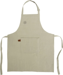 Katoenen keukenschort met striksluiting GREENISH, groen