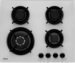 Gaskookplaat van glas met WOK-brander 13 cm