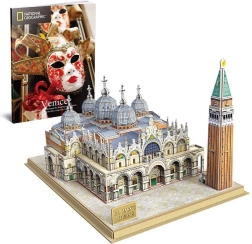 CUBICFUN 3D-puzzel National Geographic: Piazza San Marco – 107 stukjes