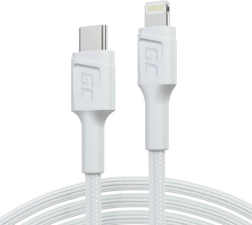 PowerStream kabel USB-C naar Lightning 1m MFI, PD, wit