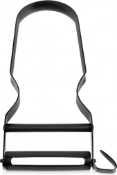 RVS groente- en fruitschiller, zwart, 11,5 cm