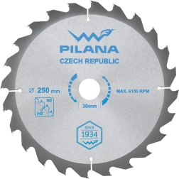 Zaagblad PILANA 250 mm, 24 tanden, WZ, SK