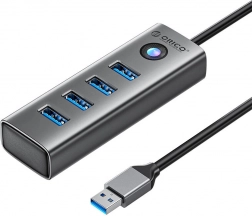 USB-hub ORICO 4× USB 3.0, grijs