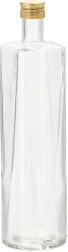 Glazen fles 750 ml met gouden schroefdop SOLA