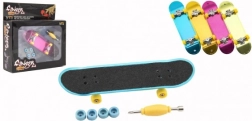 Vinger skateboard met accessoires 9 cm