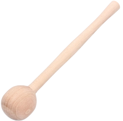 Houten wrijfbol van beukenhout 29 cm