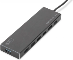 USB 3.0 hub 7-poorts, aluminium