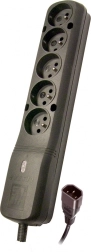 Overspanningsstekkerdoos LZ-530 BW 1,5 m met IEC-connector