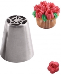 Russische banketbakkersspuitmond tulip van roestvrij staal