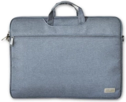 Grijze laptoptas 16"