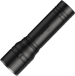 zaklamp Superfire met usb-opladen en 4 standen, zwart