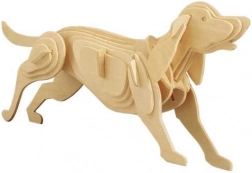 Woodcraft houten 3D-puzzel hond