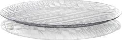 Ronde serveerschaal ACCASA 35 cm – glasimitatie