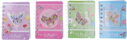 Notitieblok 8 × 11,5 cm, 60 pagina’s, met doolhof en vlindermotief