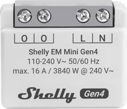 Energieverbruikmeter Shelly EM Mini Gen4 met Wi‑Fi en Matter