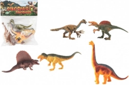 Plastic dinosaurussen 16-18 cm, set van 5 stuks