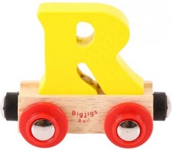 Bigjigs Rail wagon voor houten treinbaan letter R