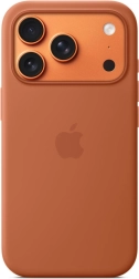 Siliconenhoes met MagSafe voor iPhone 17 Pro – terracotta