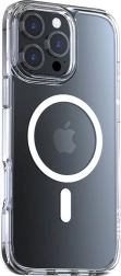 Torras Diamond‑Mag hoesje voor iPhone 16 Pro transparant