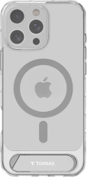 Transparante magnetische hoes TORRAS Pstand met kickstand voor iPhone 16 Pro Max