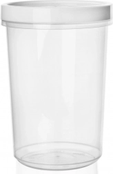 Ronde voedselcontainer met afdichting, schroefdeksel 1,6 l