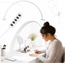 Schaduwvrije cosmetische LED-tafellamp voor manicure boog wit