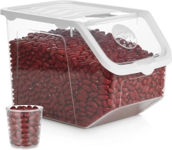 Transparante container voor fruit en groenten met deksel 12 l