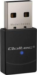 Qoltec draadloze mini-adapter Wi‑Fi 6 met Bluetooth 5.4, USB