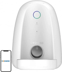 slim automatisch voerbakje voor honden en katten met wifi DOGNESS mini, wit