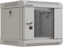 Wandgemonteerde 10-inch rackkast 4U 300x300 grijs