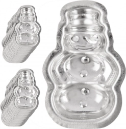 Set stalen vormpjes voor koekjes – sneeuwman, 20 stuks