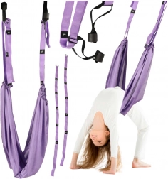 paarse hangmat voor aerial yoga en sensorisch schommelen, draagvermogen 100 kg