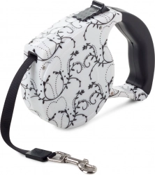 Automatische lijn met blokkering functie 5m, wit met lelies