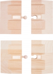 Small foot houten hellingen voor racebaan, 4 stuks