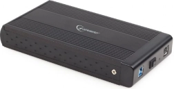 Externe aluminium behuizing voor 3,5" HDD met USB 3.0, zwart