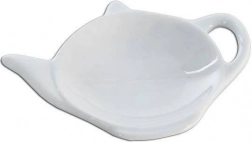 Witte porseleinen theezakjeshouder MONA