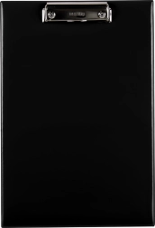 Enkel bureau-onderlegger zwart Classic A4 in plastic