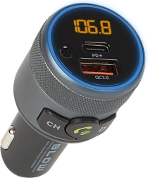FM Bluetooth 5.1 zender met handsfree en snel opladen QC 3.0 + PD 24 W