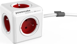 Overspanningsstekkerdoos PowerCube Extended 1,5 m – rood