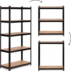 Metalen stellingkast met 5 planken voor garage en kelder