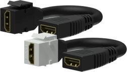 keystone-adapter hdmi a (vrouw–vrouw) op kabel, wit