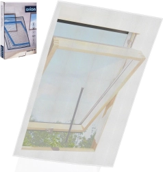 Muggengaas voor dakraam wit 140 × 120 cm