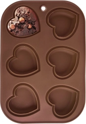 Siliconen muffinvorm hart, 6 stuks – ORION