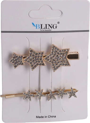 Haarspelden, haarspelden BLING 2 stuks - goud, type I